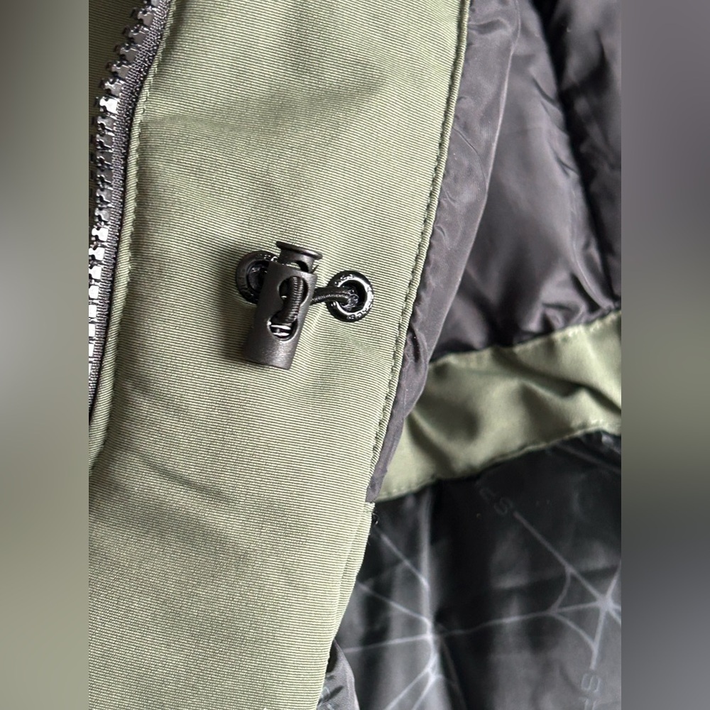 Spyder Women's Olive Hooded Puffer Coat - Picture 15 of 16